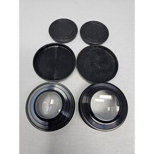 Yashica Yashikor Aux Telephoto and Wide Angle‎ 1:4 Lens Set ~ with Caps
